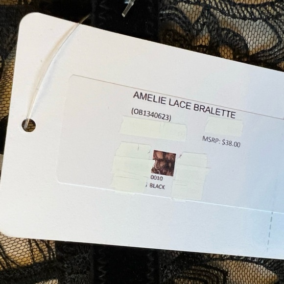 Free People Amelia Lace Bralette in Black - Picture 8 of 8